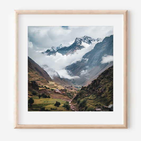 Majestic Mountain Landscape: Glimpse | Photography Wall Art Print