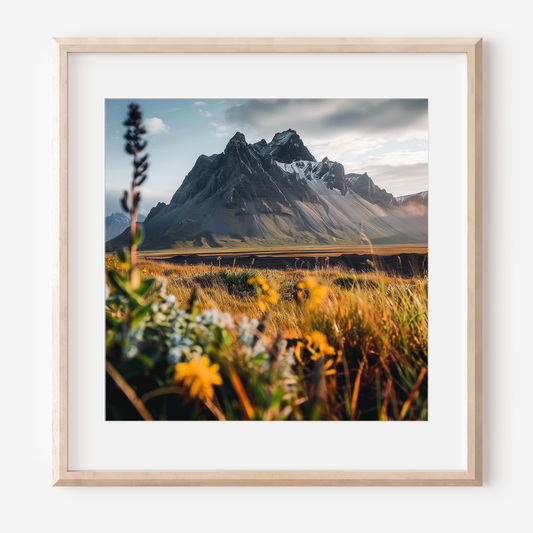 Majestic Mountain Landscape at Sunset | Photography Wall Art Print